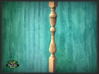 Carved Wood Stair Baluster, Ash Wood Banister (35.4 inch)