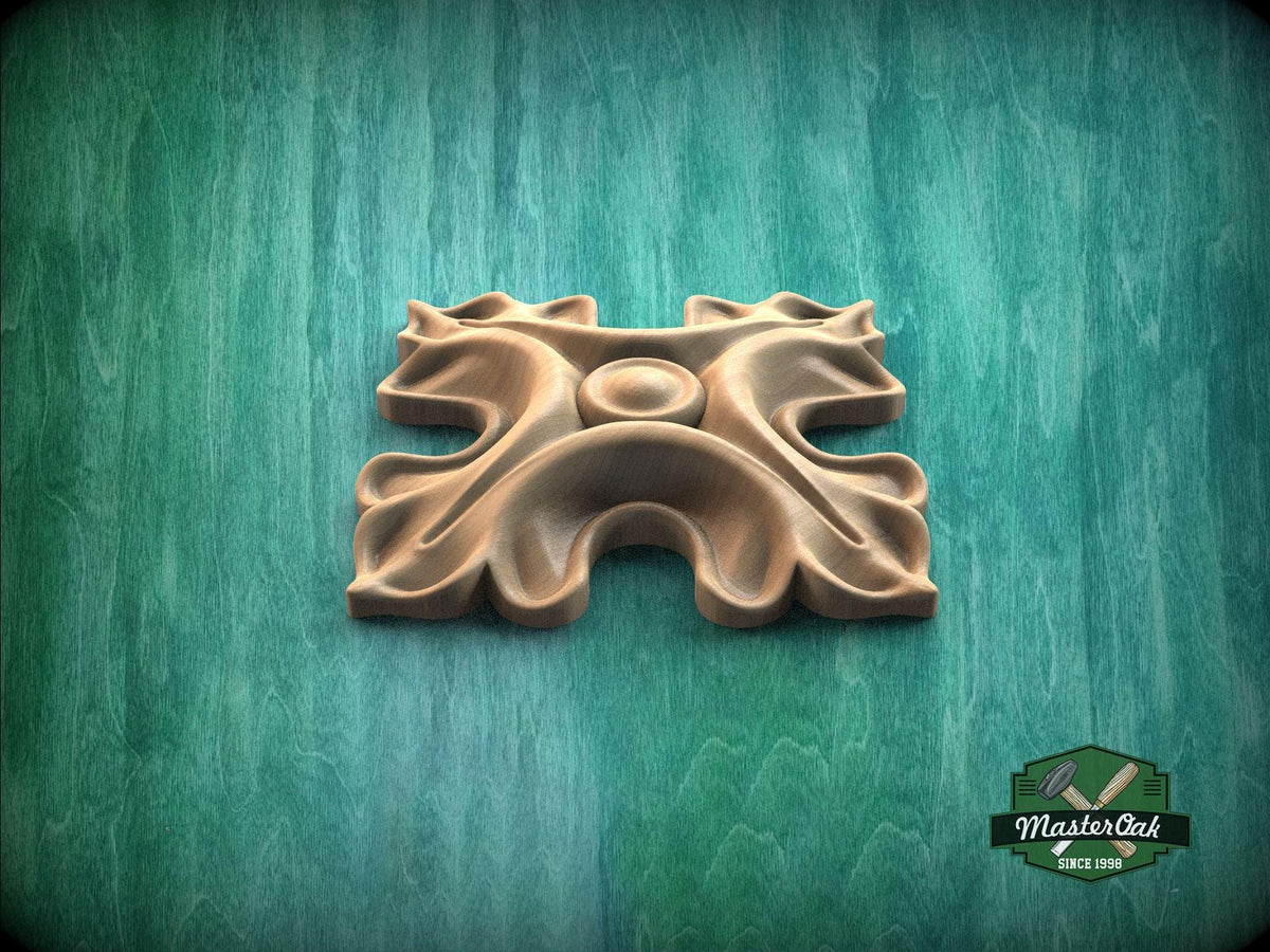 Wooden Cross Rosette – Classic Carved Ornament with Soft Relief