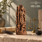 Carved Anubis Statue – Egyptian God of the Afterlife, Pagan Altar & Ancient Egypt Home Decor