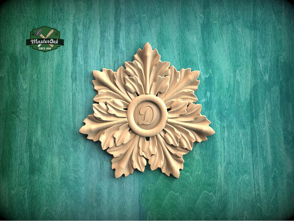 Personalized Acanthus Emblem Bloom — Noble Leaf Medallion