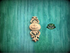 Personalized Classic Wooden Rosette Applique with Scrollwork Accents, Home Wall Embellishments, Furniture Carving, Wood Onlay