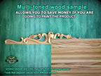 a wooden shelf with a quote on it