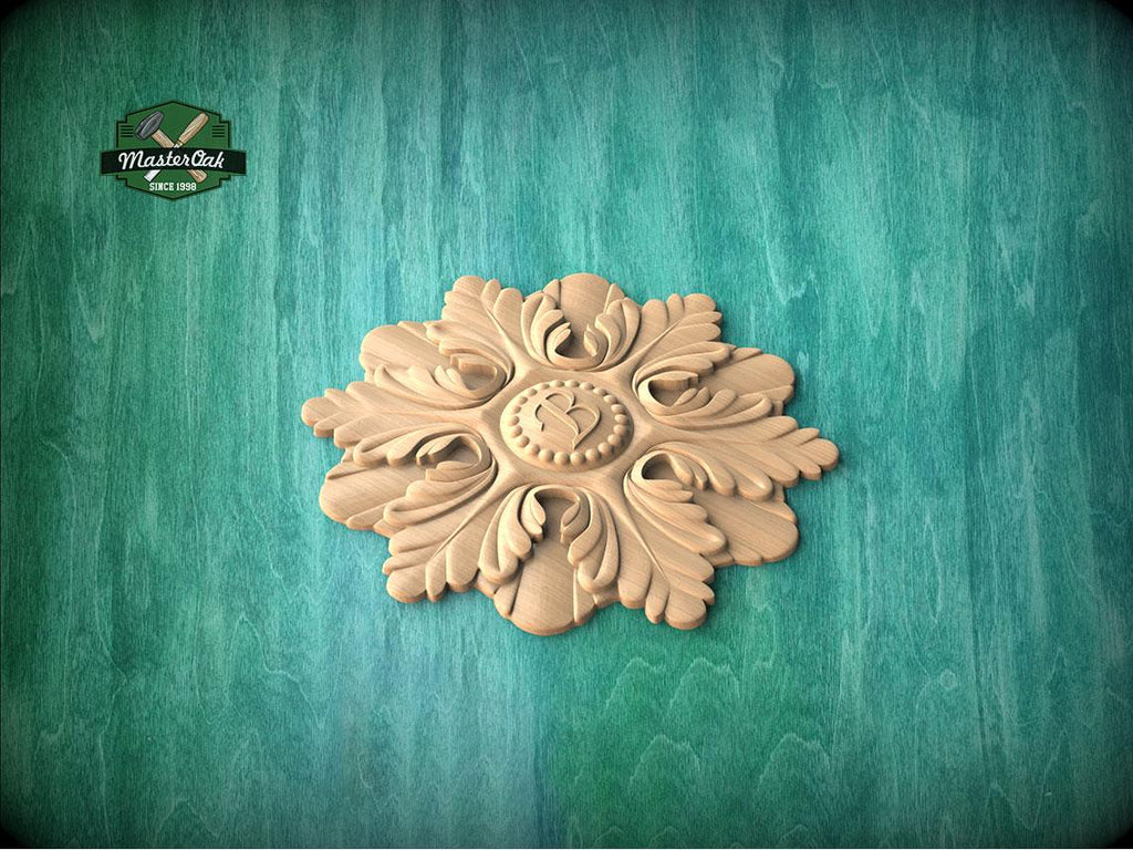 Personalized Crowned Petal Insignia — Baroque Bloom Rosette
