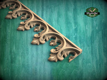 Load image into Gallery viewer, Carved Gothic Wood Trim – Decorative Molding Border for Furniture or Wall Panels
