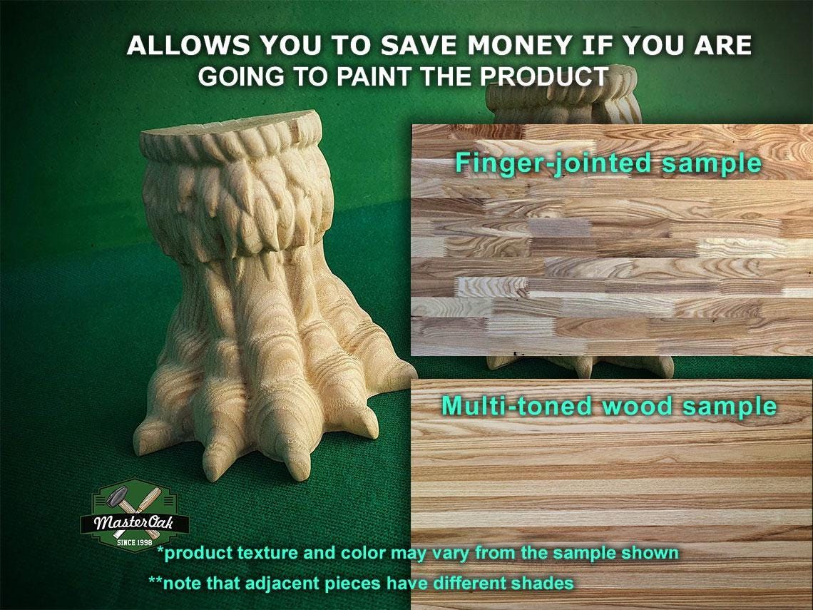 Lion Claws Feet, Set 2 of pc, classic style feet