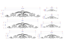 Load image into Gallery viewer, Baroque-Style Wood Applique with Curved Acanthus Leaves

