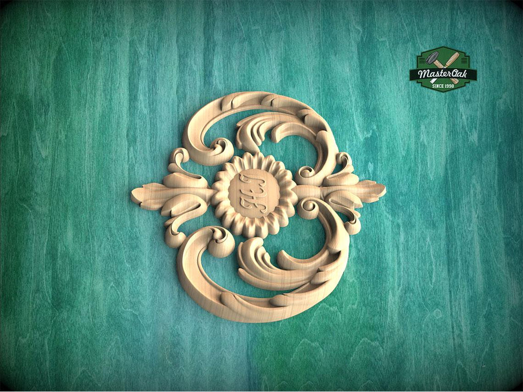 Personalized Decorative Insignia – Floral Embrace