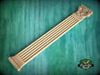 Wooden Carved Classic Corinthian Column Pilaster,  wood ionic  pilaster, 1pc, Unpainted, Carved Wood Trim Post Pillars, Flat Back Columns