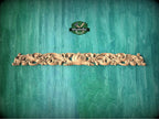 Personalized Renaissance Inspired Horizontal Carved Onlay – Classical Scrollwork Applique, 1 pc, Unpainted, Furniture Embellishment