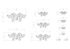 a drawing of some type of decorative object