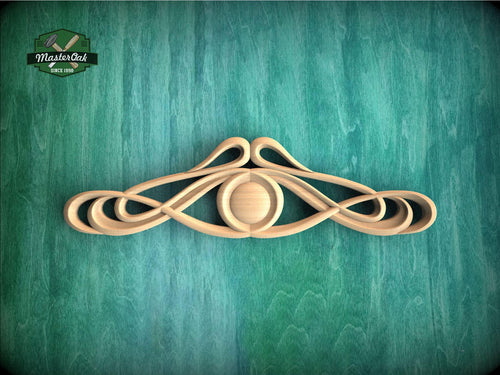a wooden object on a green background