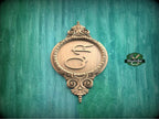 Personalized Medallion Wood Onlay - Classic Central Applique Decor, 1 pc, Unpainted, Home Wall Embellishments, wood wall art decor
