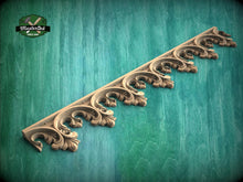 Load image into Gallery viewer, Carved Gothic Wood Trim – Decorative Molding Border for Furniture or Wall Panels
