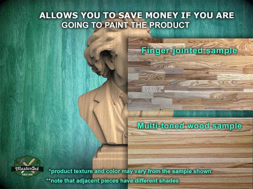 Einstein Bust | Carved and Hand-Finished Wood Statue | Gift for Scientists & Physicists