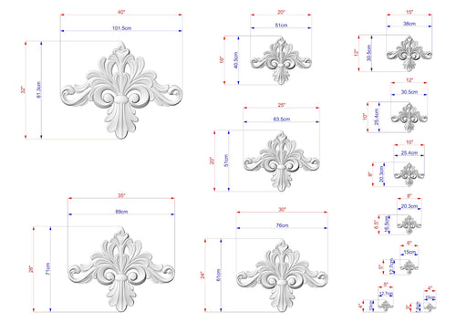 Acanthus Leaf Wood Carving – Elegant Decorative Ornament for Furniture and Interior Design