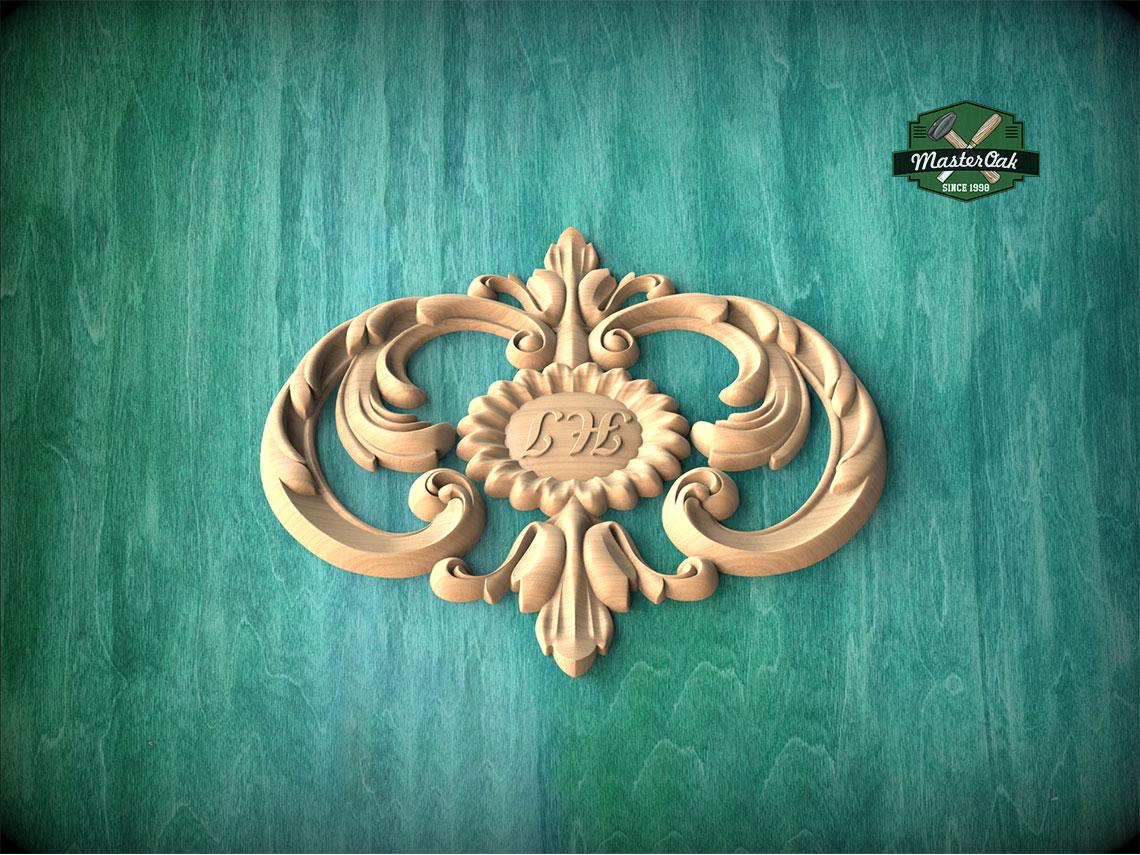 Personalized Decorative Insignia – Floral Embrace
