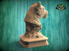Load image into Gallery viewer, Lioness Bust , Lioness statue for Staircase Newel Post, Lioness finial bed post, Animal Post Cap for Rustic Interiors, 1pc, Unpainted
