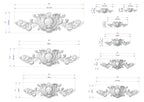 Baroque Crest with Cartouche – Ornate Carved Wood Applique for Furniture