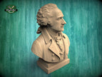 Wooden Alexander Hamilton Sculpture | Hand-Sanded & Hand-Toned | American History Decor