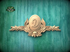 Personalized Verdant Honor – Leaf Monogram Panel