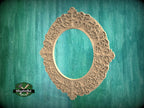 Elegant Baroque Style Carved Wooden Mirror Frame - Floral Majesty: Ornate Mirror Elegance, 1 pc, Unpainted, Home Wall Embellishment