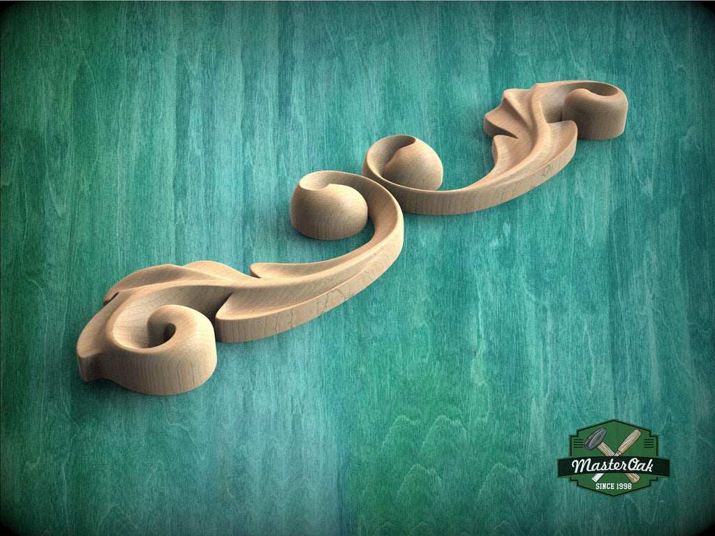 a close up of a wooden object on a green surface