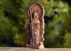 Custom order. Santa Muerte Statue – Enlarged size, 15 inches, Pagan Occult Altar Decor, Goddess of Protection, Justice and Transition
