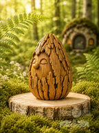 Bark Spirit Oak Figurine, 2.76-Inch Woodland Guardian, Hand-Finished Forest Decor