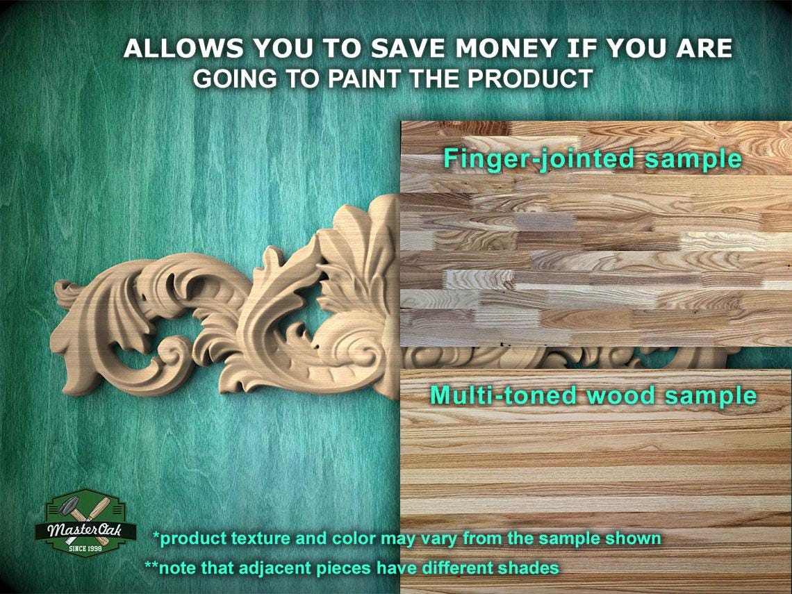 a picture of some wood carvings on a wall