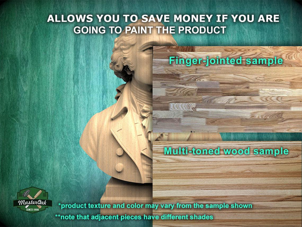 Wooden Alexander Hamilton Sculpture | Hand-Sanded & Hand-Toned | American History Decor