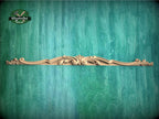 Acanthus Leaf Scroll Applique with Stepped Profile for Furniture Tops