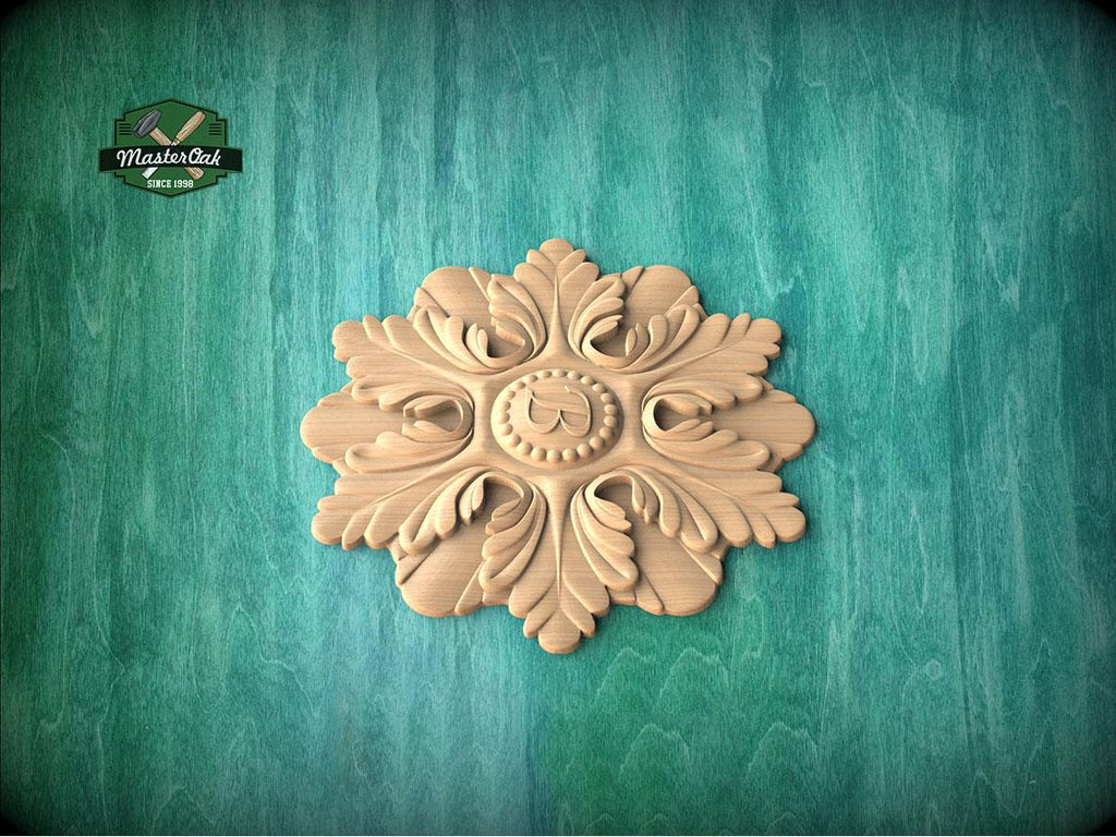 Personalized Crowned Petal Insignia — Baroque Bloom Rosette