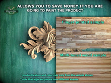 Load image into Gallery viewer, a picture of a wood carving of a flower

