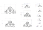 Acanthus Scroll Pediment – Decorative Wood Carving for Classic Furniture and Wall Design
