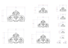 Load image into Gallery viewer, Acanthus Scroll Pediment – Decorative Wood Carving for Classic Furniture and Wall Design
