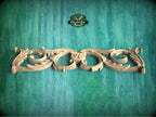 Personalized Unpainted Wood Carved Applique Onlay, 1pc, Home Wall Embellishments, Furniture Carving, Wood Onlay
