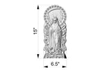 Custom order. Santa Muerte Statue – Enlarged size, 15 inches, Pagan Occult Altar Decor, Goddess of Protection, Justice and Transition