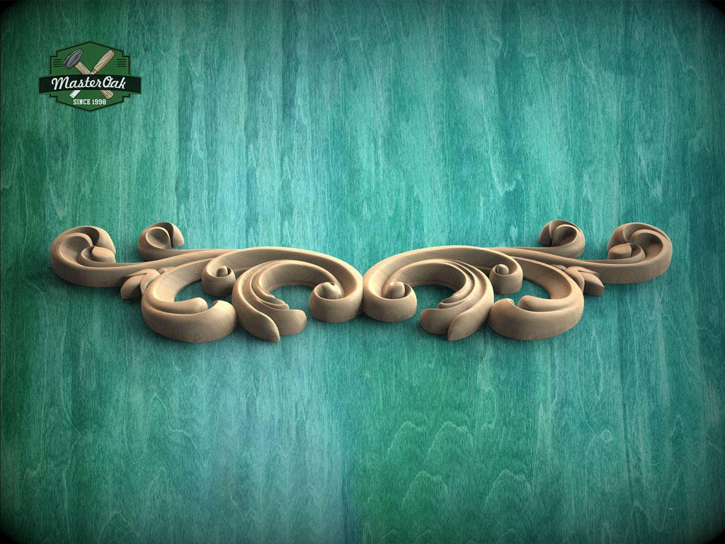a green background with a decorative design on it