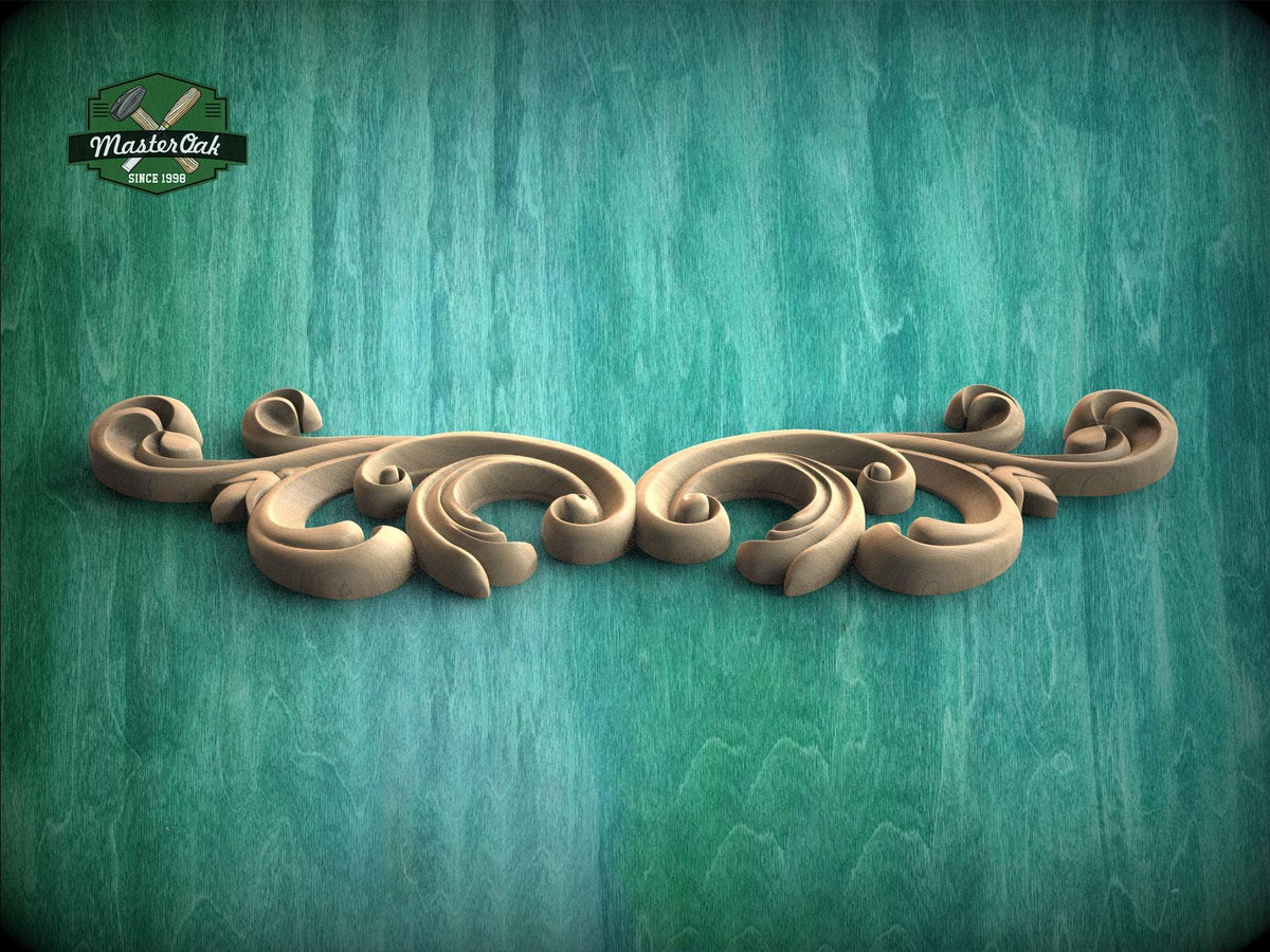 a green background with a decorative design on it