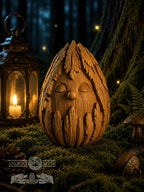 Bark Spirit Oak Figurine, 2.76-Inch Woodland Guardian, Hand-Finished Forest Decor