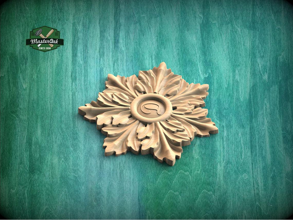 Personalized Acanthus Emblem Bloom — Noble Leaf Medallion