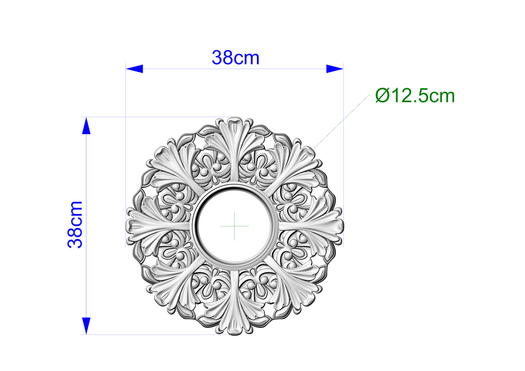 Custom order. Unique Wooden Frames for Ceiling Chandeliers, Detailed Acanthus Ornamentation, custom design. 2pcs, Size 15x15 