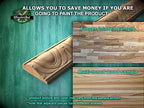 Bead & Reel Carved Wooden Moulding – Elegant Decor Trim,  40" Elegant Wood Detail, 1 pc, Unpainted, Carved Baguette