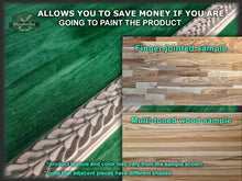 Load image into Gallery viewer, Neoclassical Moulding For Cornices And Friezes, 40" Carved wooden Baguette, Carved timber unfinished wood trim moulding corner piece
