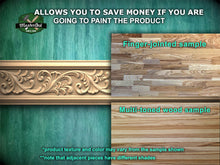 Load image into Gallery viewer, Flowing Foliage Wooden Moulding – Artisanal Craftsmanship,  40&quot; , 1 pc, Unpainted, Classic Scroll Leaf Carved Moulding Baguette
