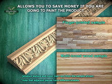 Load image into Gallery viewer, Classic Acanthus Rhythm Moulding - Greek Revival, 40" Elegant Wood Detail, 1 pc, Unpainted, Carved Baguette
