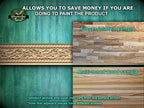 Renaissance Foliate Scroll Molding - Artistic Wood Decor, 40", 1 pc, Unpainted, Unique Architectural Detail, Carved Baguette
