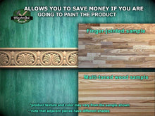 Load image into Gallery viewer, Greek Revival Wood Trim – Classical Acanthus Leaf Carved Moulding, 40" Ornate molding panel, Carved wooden Baguette, wood trim for interiors
