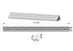 Custom order. Revival Carved Wood Molding with an enlarged profile. Finger-jointed multi-tonal wood (1 piece).