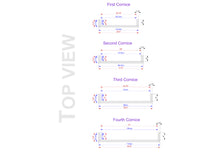 Load image into Gallery viewer, Custom order. Wooden Window Valance, Cornice Board, set of 4pcs with different sizes, Material - multi-toned finger-jointed wood
